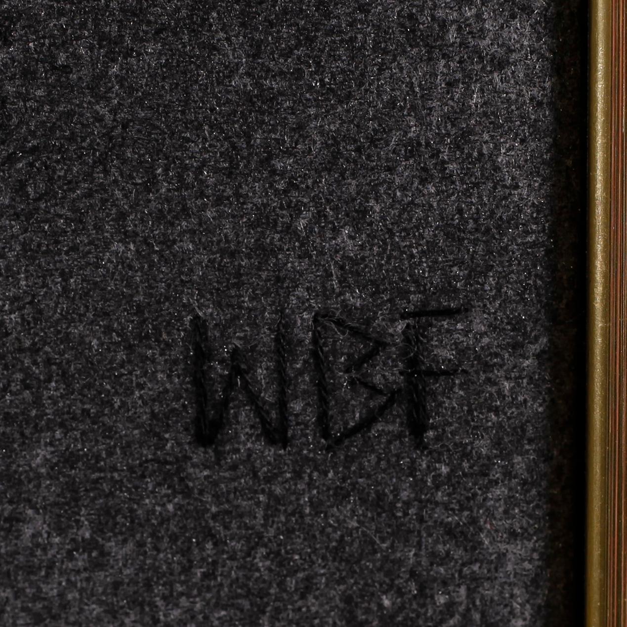 WIBEKE BECK-FRIIS, tovad ull, monogramsignerad WBF, 1900-talets andra hälft.