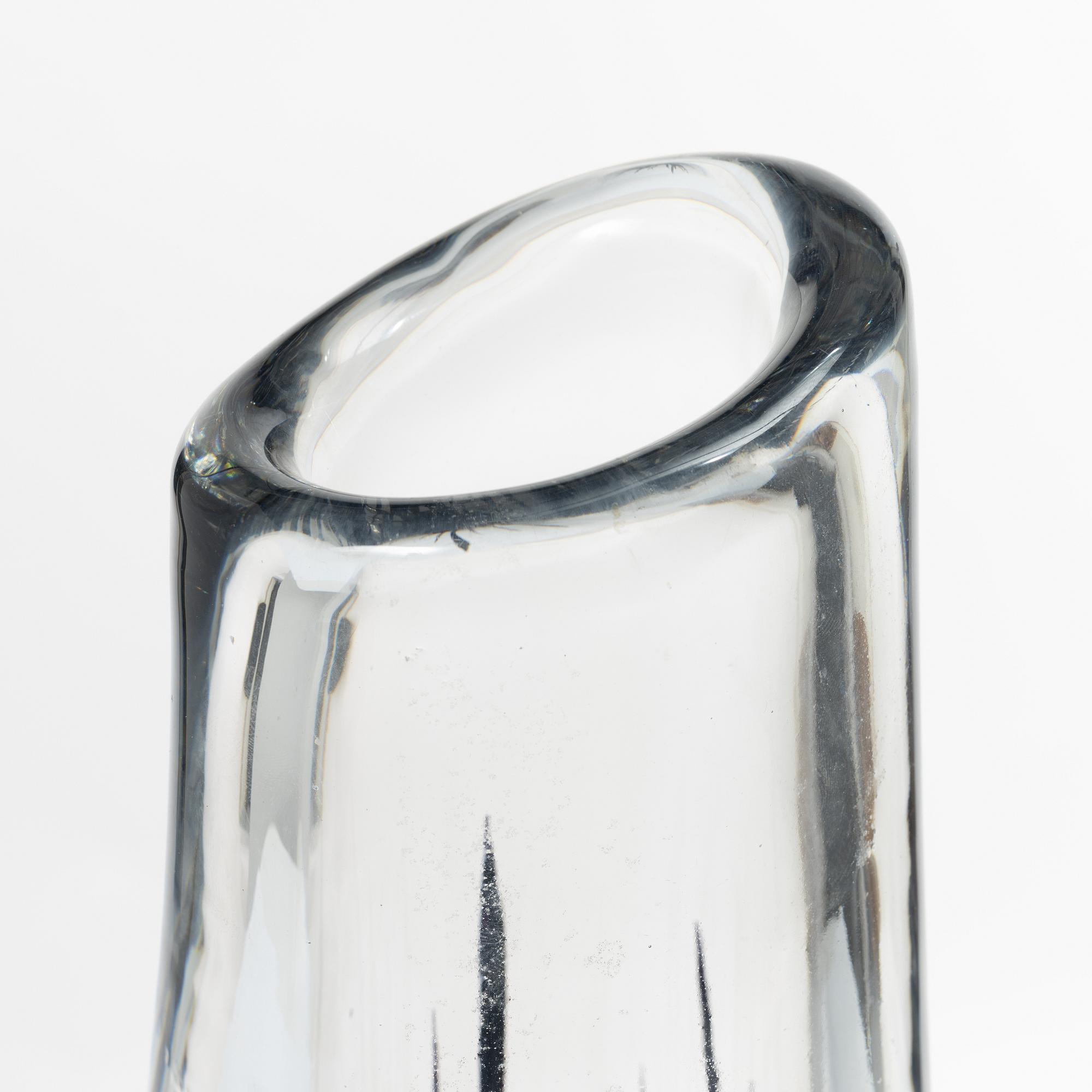 Vicke Lindstrand, vas, glas, "Gräs", Kosta 1950-60-tal.