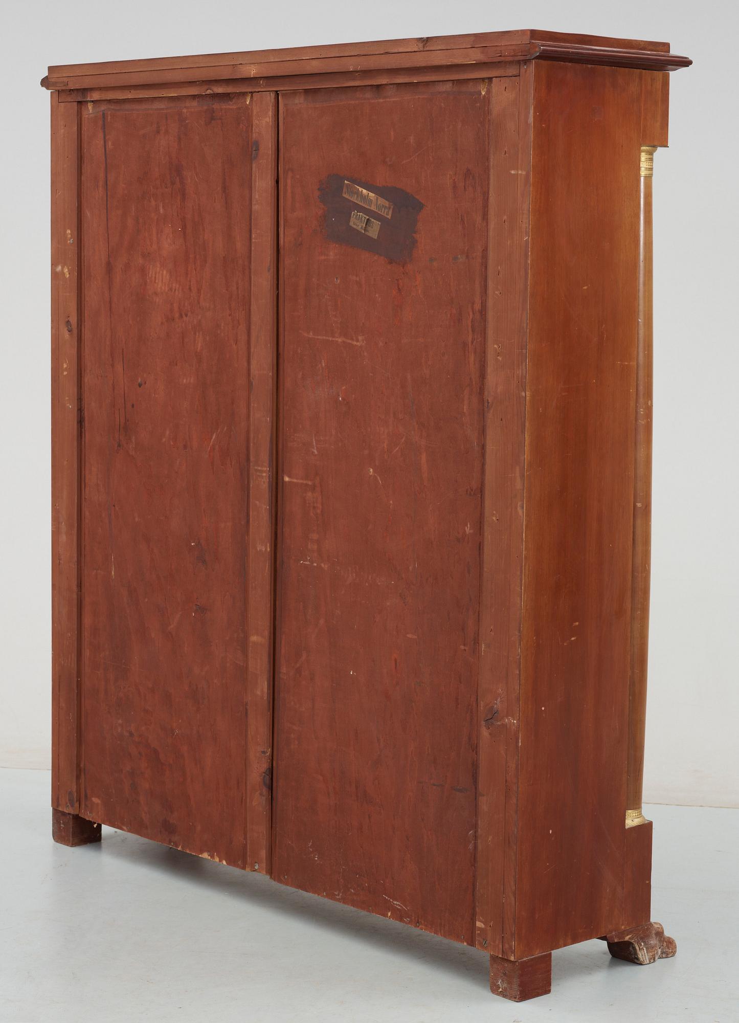 BOKHYLLA, empirestil, sent 1800-tal.