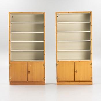 Børge Mogensen & Grethe Meyer, a four-piece book case, 'Boligens Byggeskabe', second half of the 20th century.