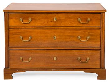 A GUSTAVIAN WRITTING CHEST OF DRAWERS BY JOHAN CHRISTIAN LINNING.