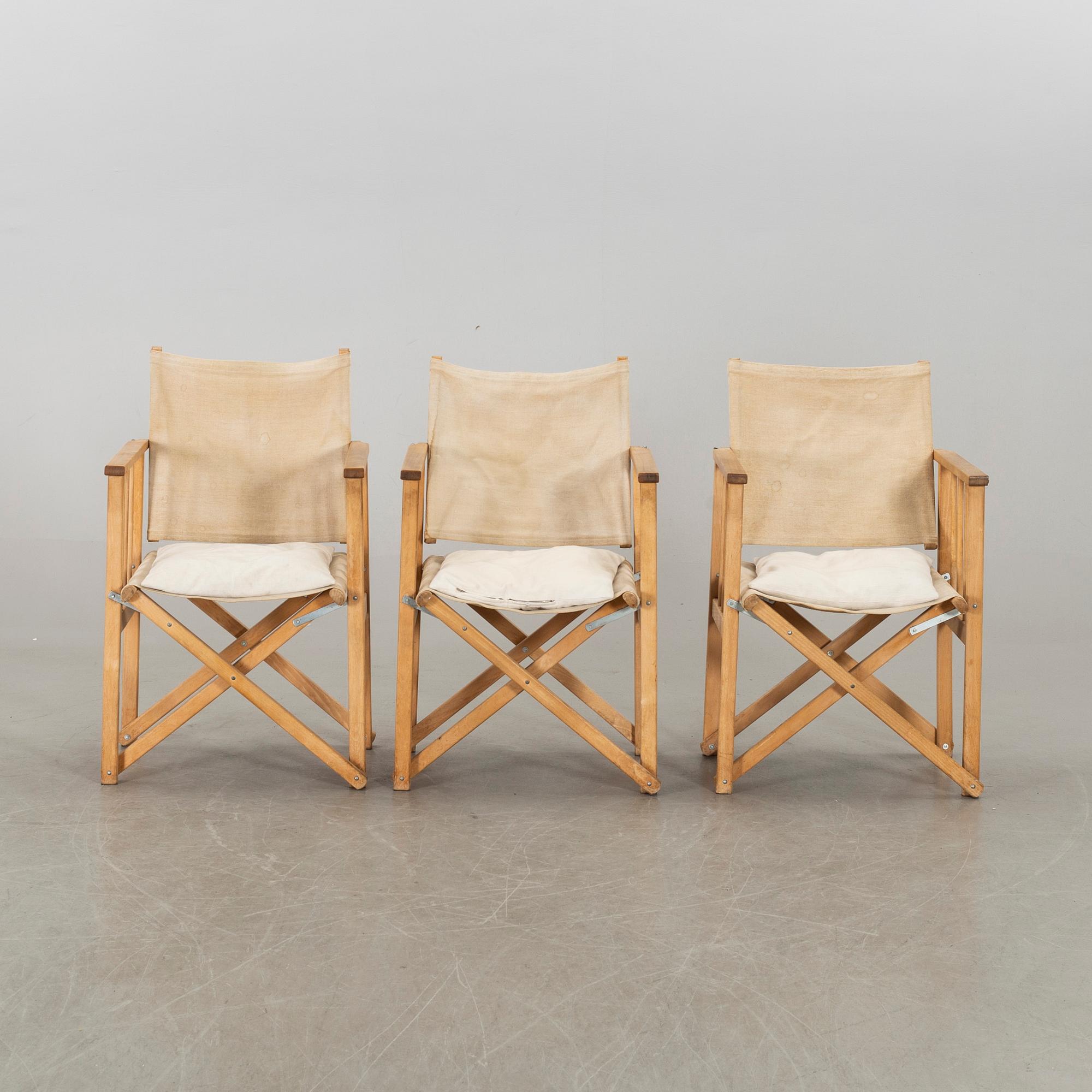 6 director chairs from Hyllinge Møbler, Danmark.