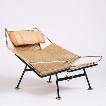 Hans J. Wegner, "Flag Halyard / Snørestolen", easy chair, Getama, Denmark, reportedly 1950s.