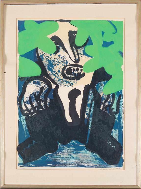 BENGT LINDSTRÖM, lithograph in colors, signed and numbered 3/100.