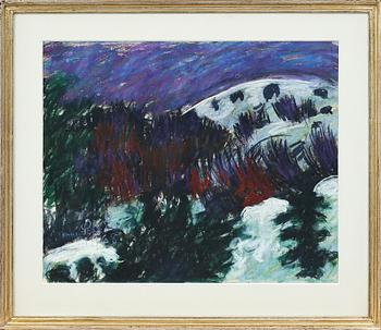 Inge Schiöler · INGE SCHIÖLER, pastell, sign. o dat. 1968.