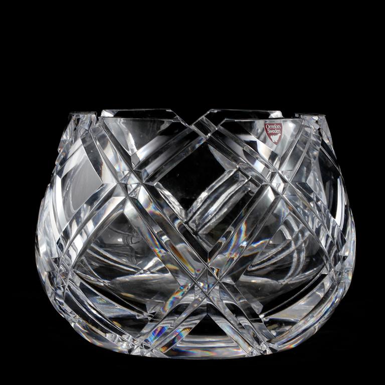 SKÅL, glas, Ingeborg Lundin, Orrefors, signerad.