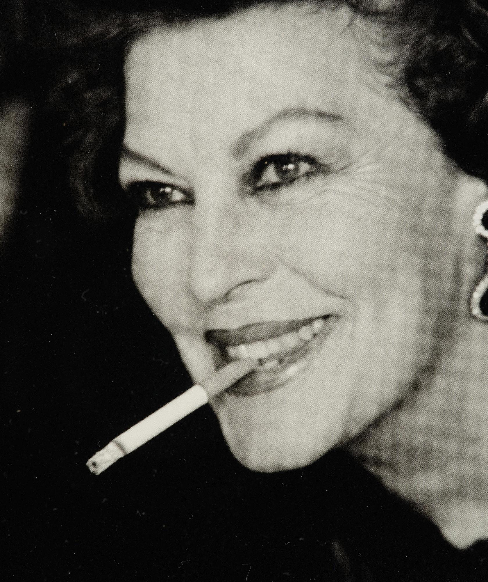 Helmut Newton, "Ava Gardner, London, 1984".