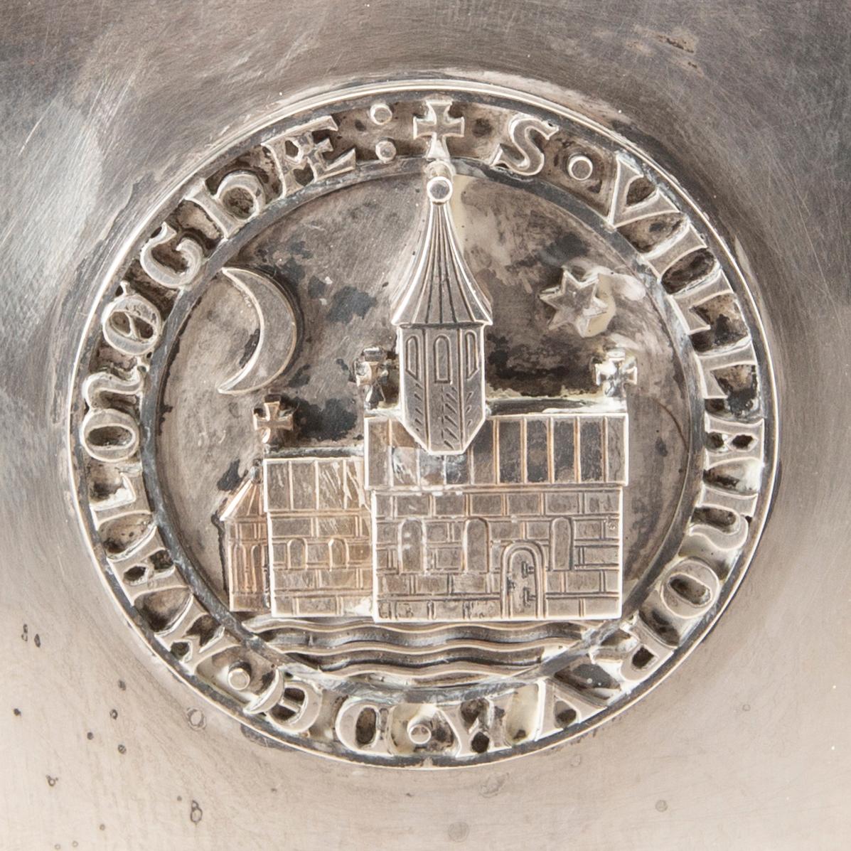 A Swedish 20th century sivler vase mark of Wiwen Nilsson Lund 1962.