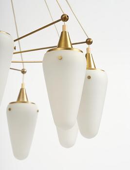 Hans-Agne Jakobsson, an imposing ceiling lamp, Hans-Agne Jakobsson AB, Markaryd, 1950s.