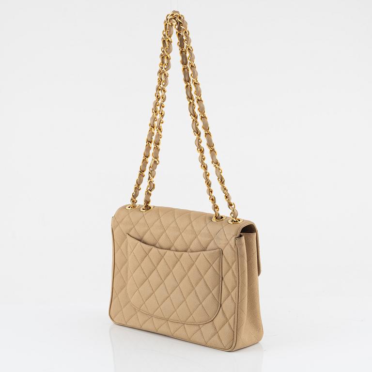Chanel, väska, "Caviar Jumbo Classic Flap Bag", vintage.
