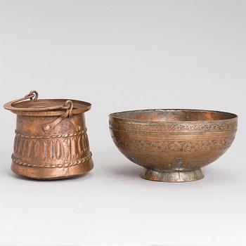 HINK och SKÅL, koppar.