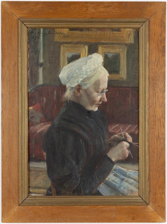 William Larned Marcy Pendleton, Prickly Older Lady.