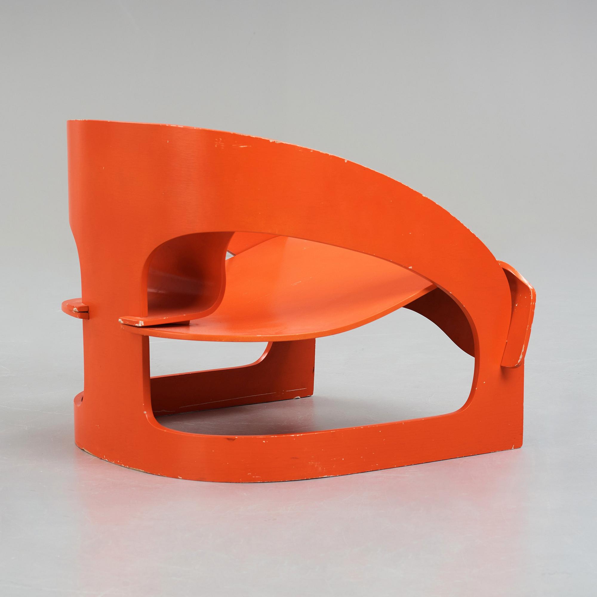 Joe Colombo, an easy chair, model 4801 for Kartell, Italy 1960-70's.