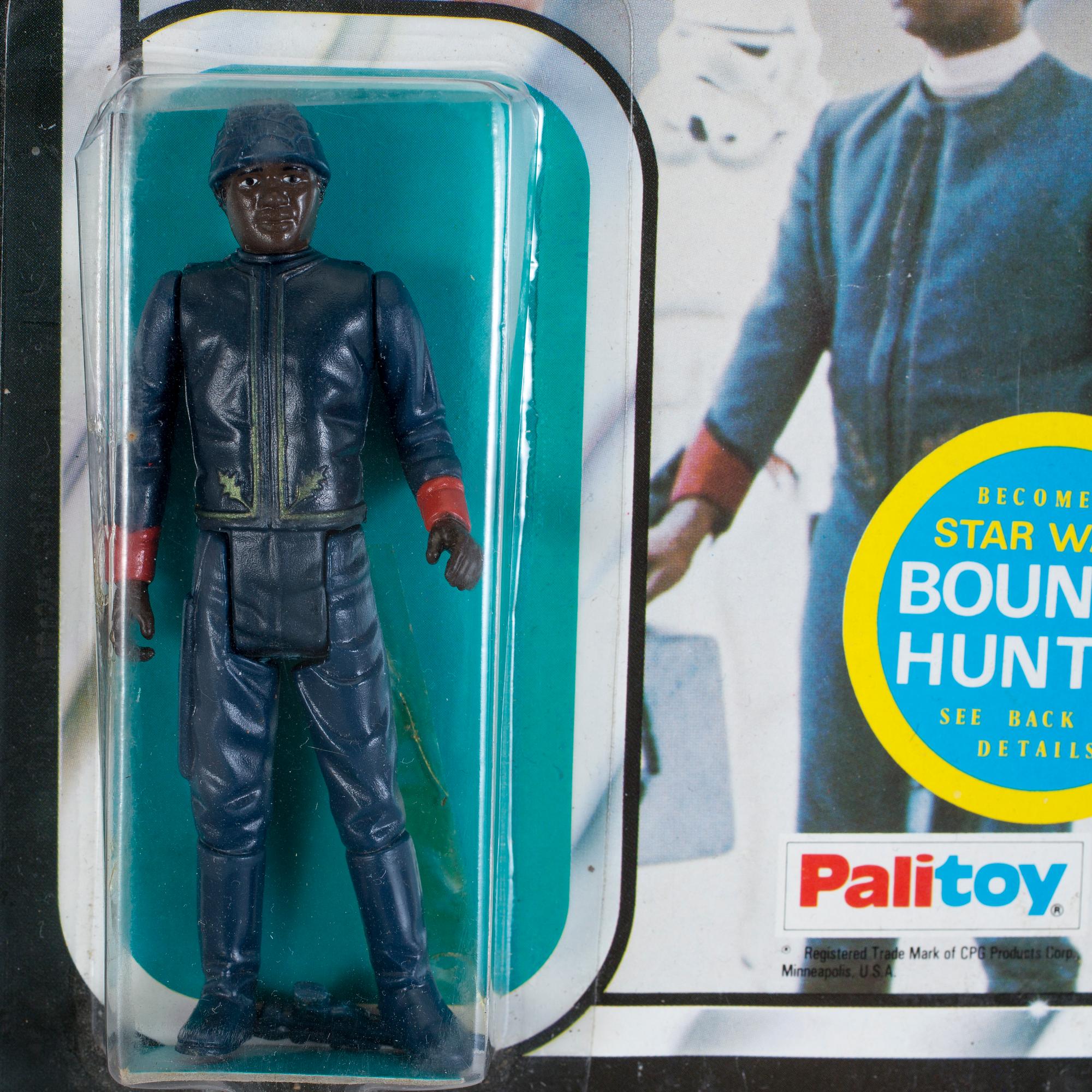 STAR WARS, 2 stycken actionfigurer i originalförpackning, Meccano och Palitoy, 1978-81.