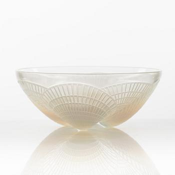 René Lalique, a 'Coquilles' iridescent glass bowl, France, pre 1945.