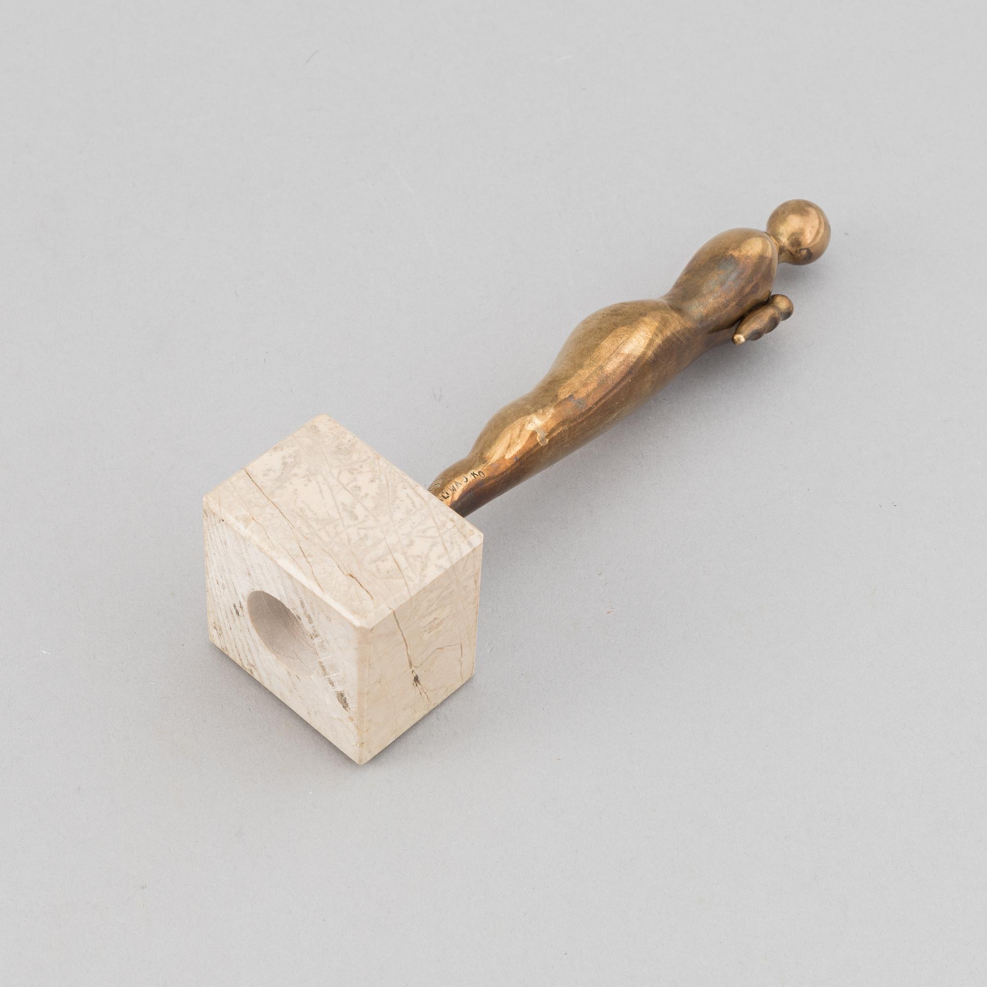 Jan Naliwajko, skulptur, brons, signerad Naliwajko och daterad 1983.