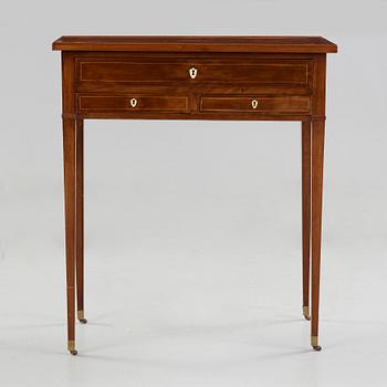 A late Gustavian circa 1800 table by Carl Hendric Blom, master 1796.