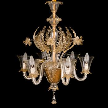 A mid-20th Century Murano glass chandelier.