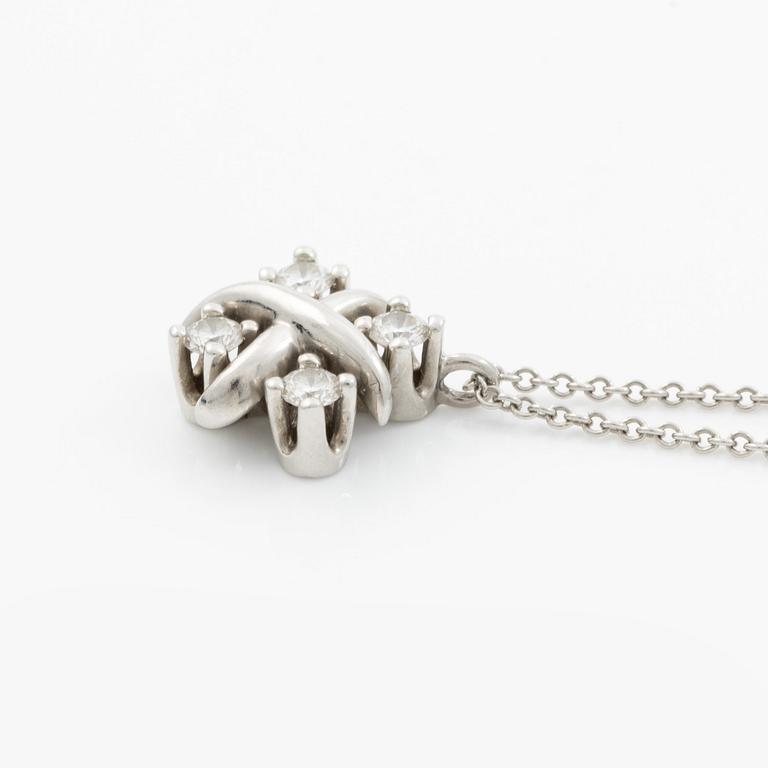 Tiffany & Co, "Lynn pendant", platinum with brilliant-cut diamonds.