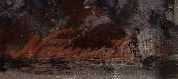 NÖMMIK JUHAN, olja på duk, signerad och daterad -63.