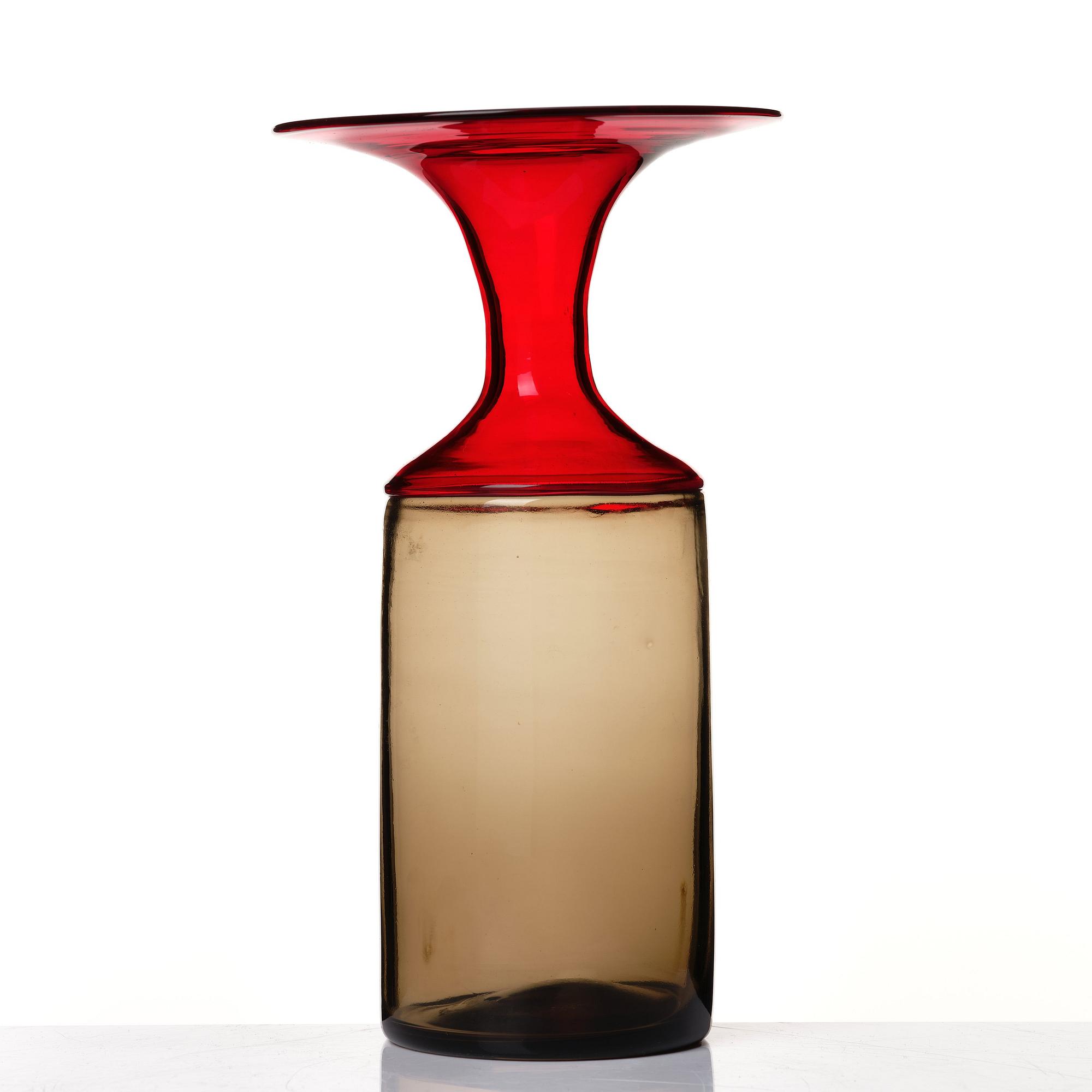 Tapio Wirkkala, a "Lapponi" glass vase, Venini, Italy 1960's.