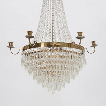 A Gustavian style chadelier, first halt fo the 20th Century.