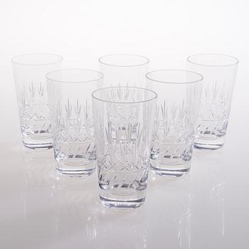 An 'Yrjö' crystal glassware set, circa 36 pieces, Riihimäen Lasi, Finland, latter half of the 20th century.