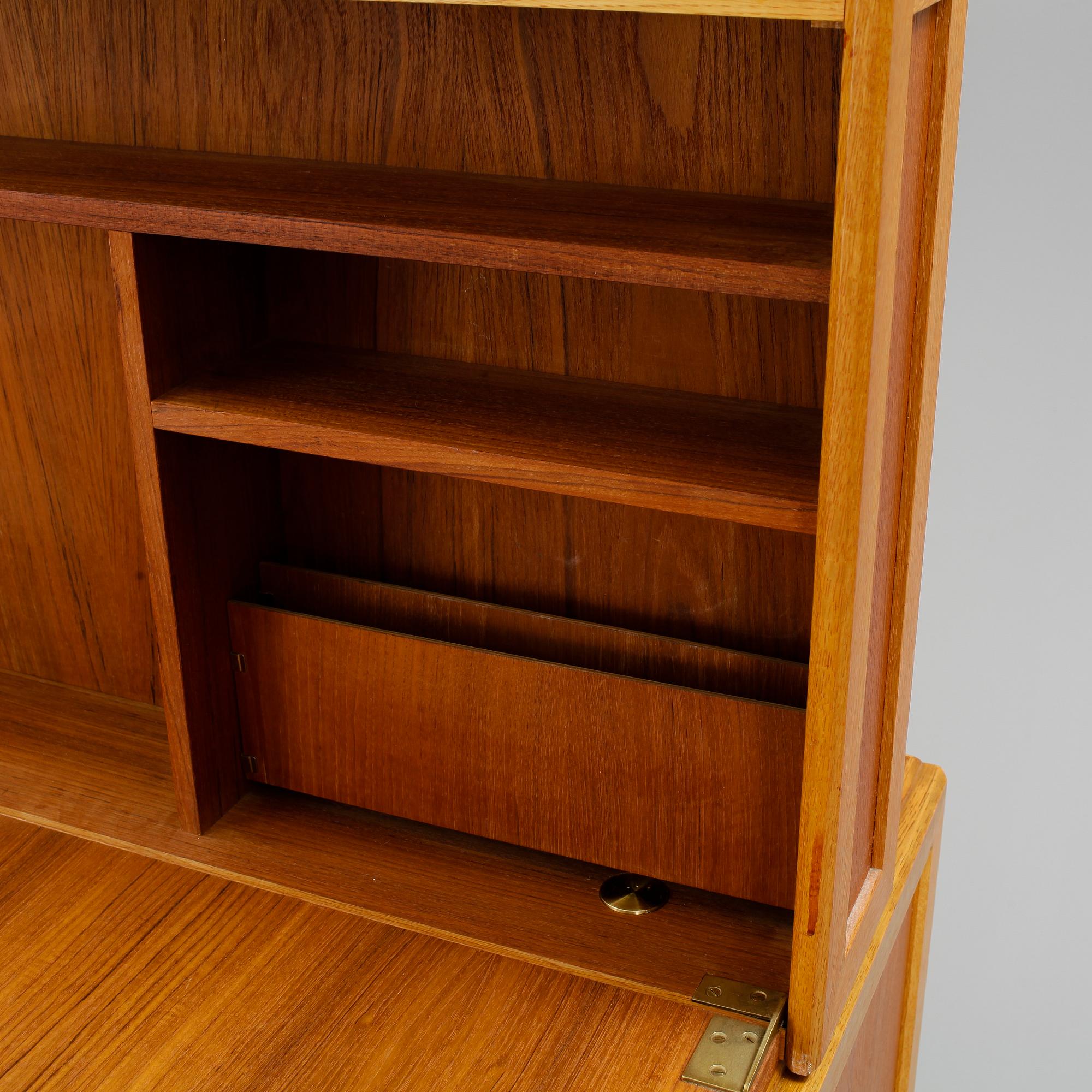 BOKHYLLOR, 2 st, teak, 1960-tal.