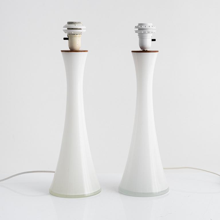 Table lamps, a pair, Bernt Nordstedt, Bergboms, third quarter of the 20th century.