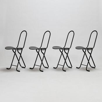 Gastone Rinaldi, A set of four 1980s "Dafne" stools for Thema, Italy.