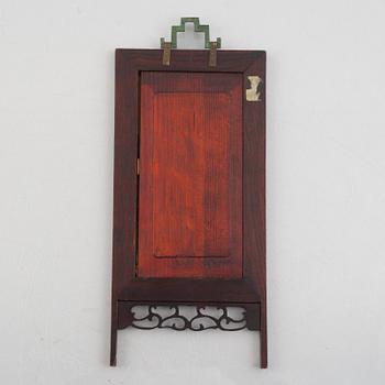 A Chinese famille rose porcelain plaque, 20th century.