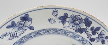 TALLRIKAR, 7 delar, porslin, Kina, 1700-/1800-tal.