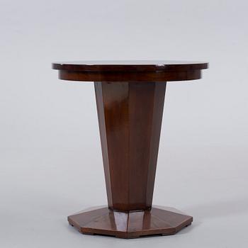 AN ART DECO STYLE TABLE, from the middle of the 20th century.