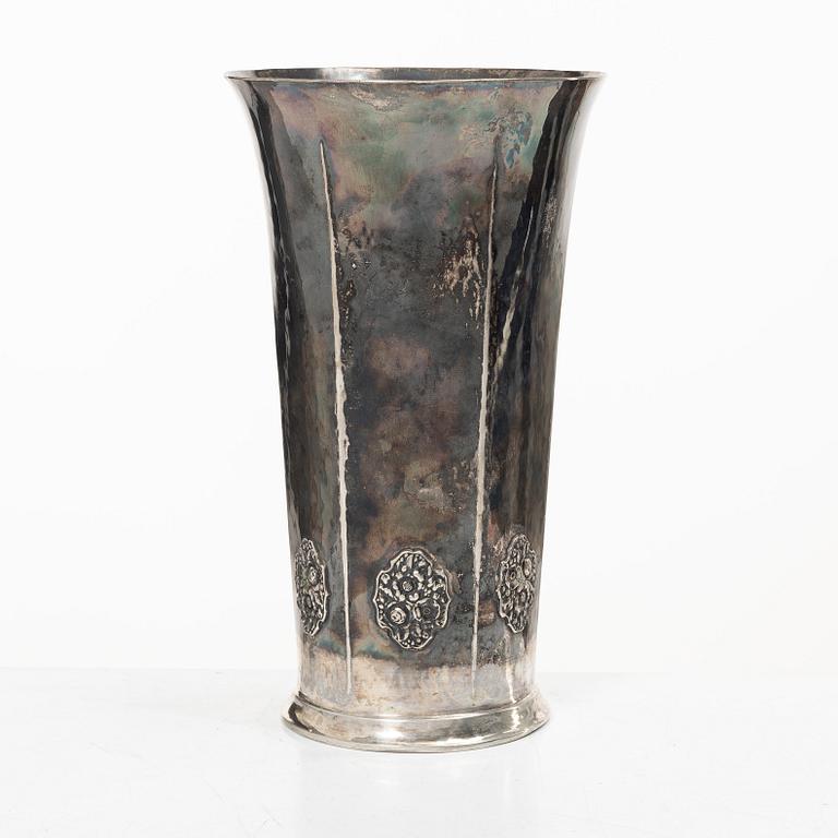 C.G. Hallberg, a silver vase, Stockholm 1919.