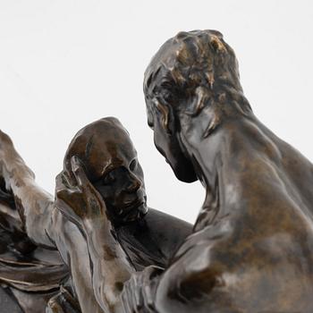 Victor Rousseau, sculpture, bronze, signed.