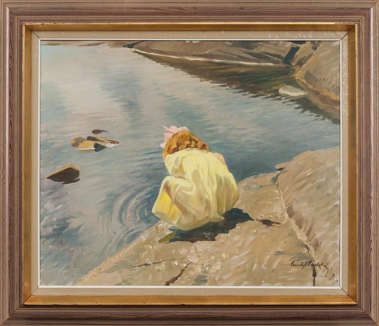 GUSTAF CARLSTRÖM, olja på duk, signerad.