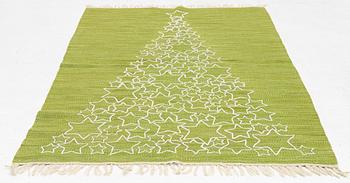 A hand-embroidered Kelim rug, c. 184 x 115 cm.