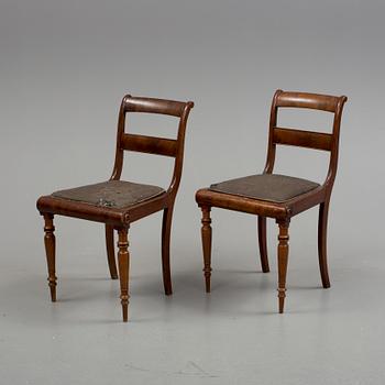 STOLAR, 8 st. Empire, 1800-talets andra kvartal.