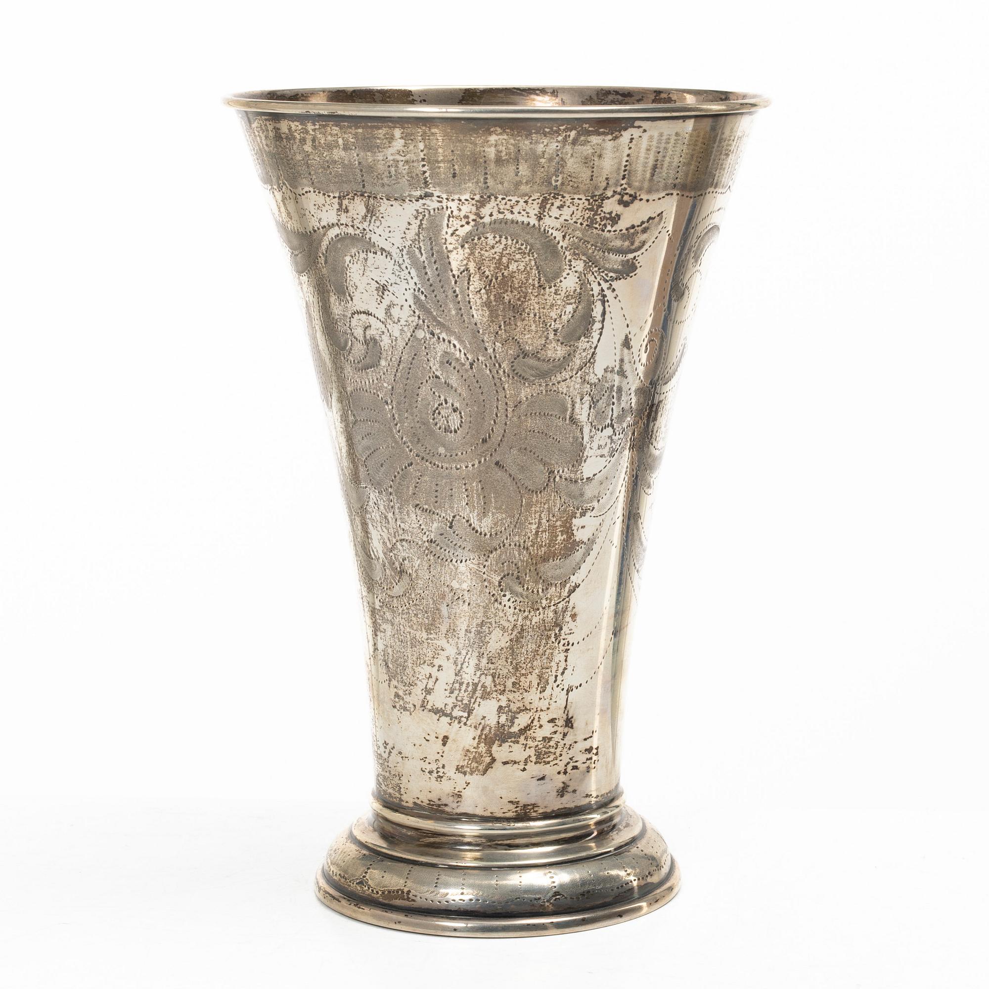 C.G. Hallberg, Bägare, silver, Stockholm 1938.