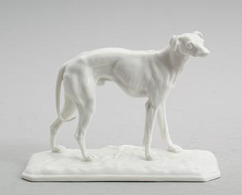 FIGURIN, porslin, efter Pierre-Jules Mene, Nymphenburg, 1900-talets mitt.