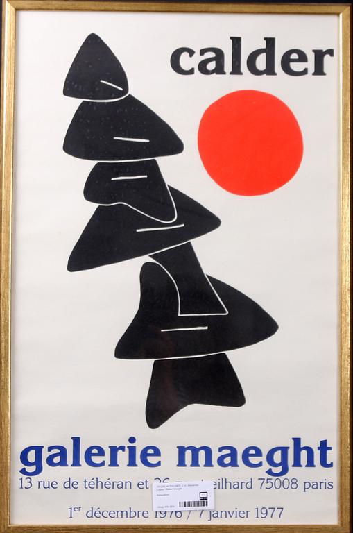 AFFISCHER, 2 st, Alexander Calder, Galleri Maeght.