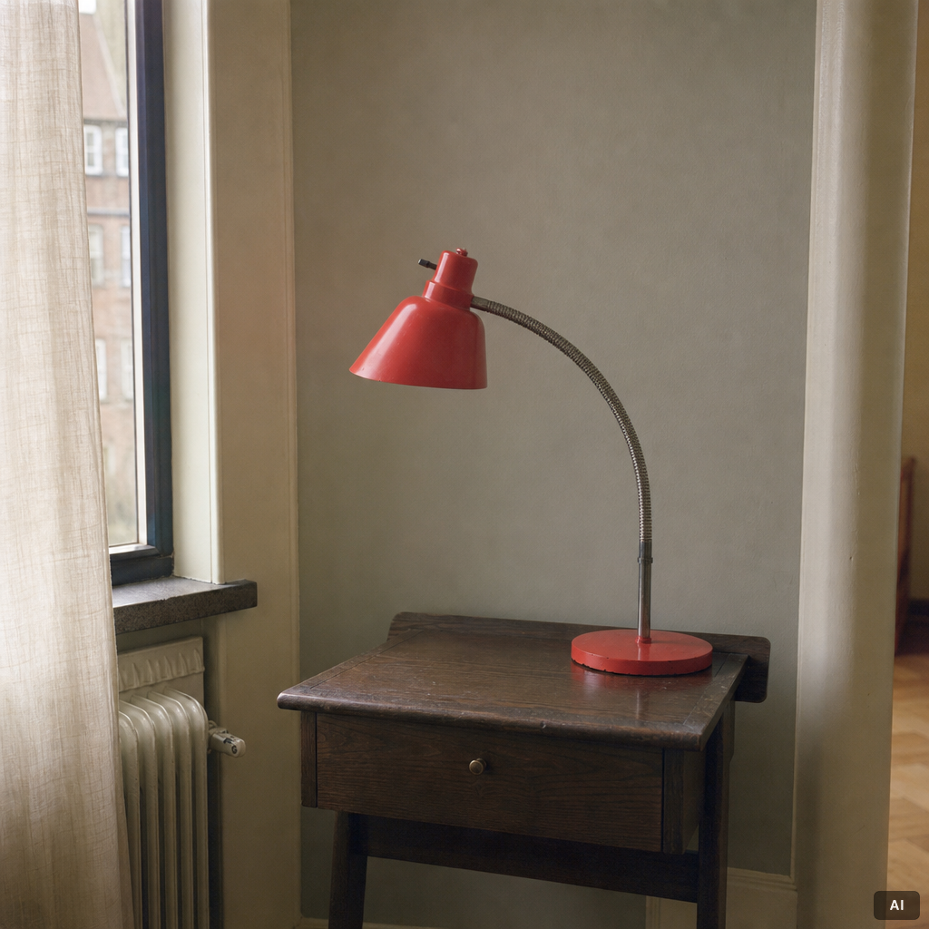 Harald Notini, bordslampa, modell A 15027, Arvid Böhlmarks Lampfabrik, Stockholm, 1930-tal.