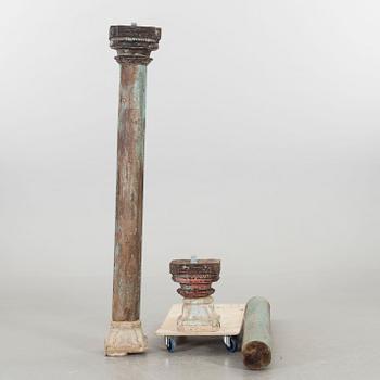 KOLONNER ett par Indien 1900-tal.