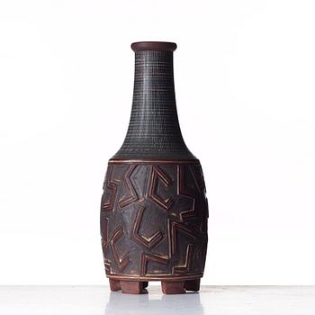 Wilhelm Kåge, a Farsta stoneware vase, Gustavsberg studio, Sweden 1955.