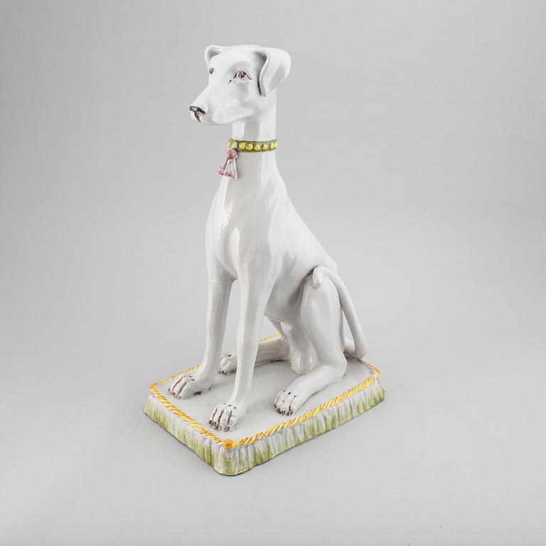 A italian earthenware sculpture from the second half of the 20th century.