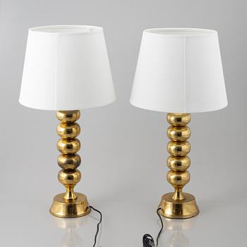 A pair of table lamps, Enco, second half of the 20th Century.