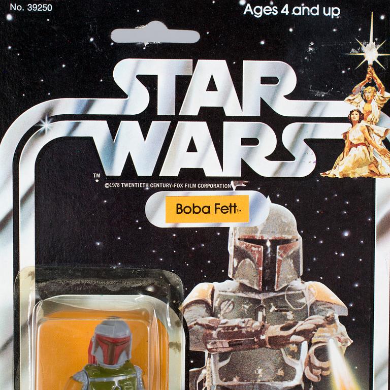 STAR WARS, Boba Fett 21 back-B, Kenner 1979.