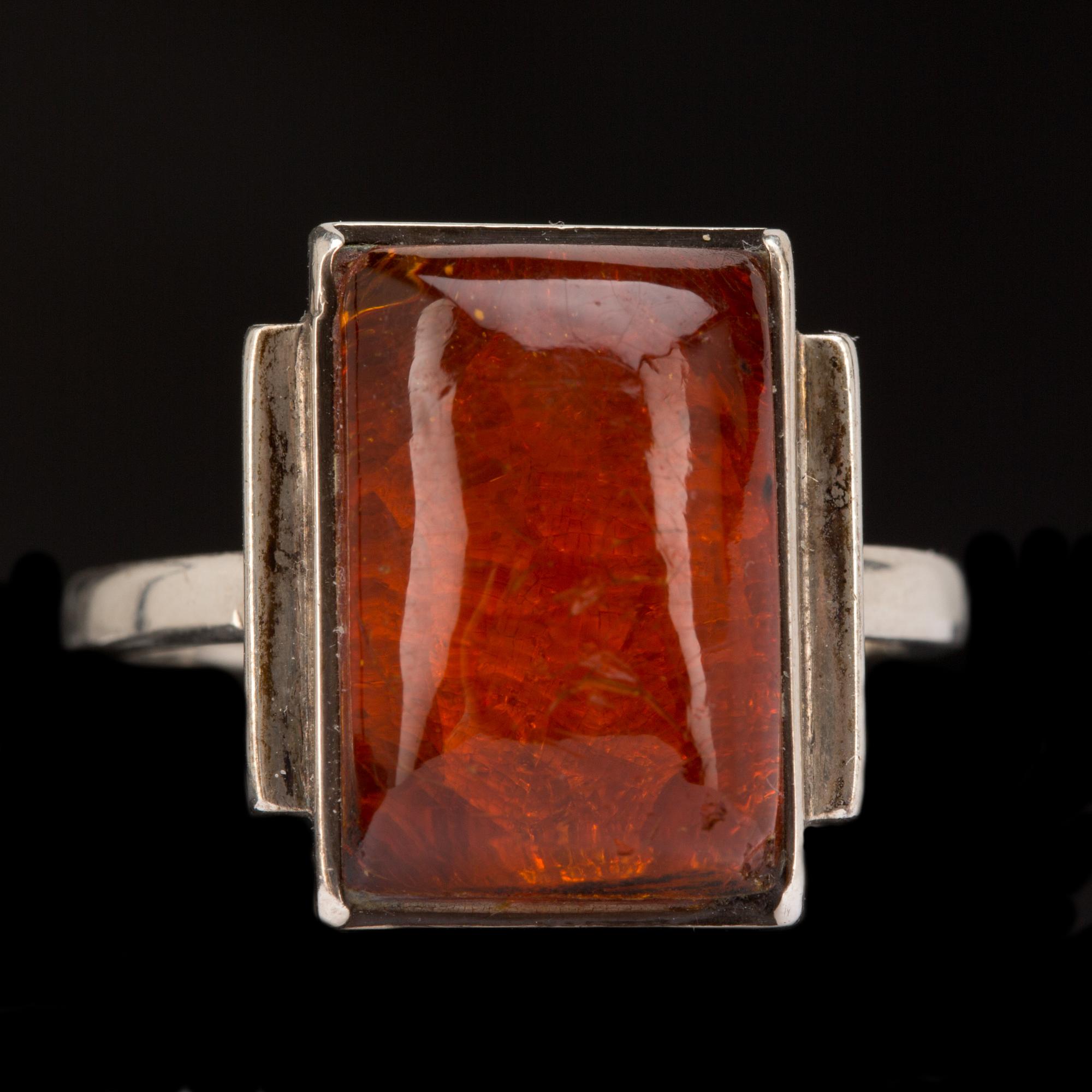 RING, silver, Wiwen Nilsson, Lund 1936.  Vikt ca 6 g.