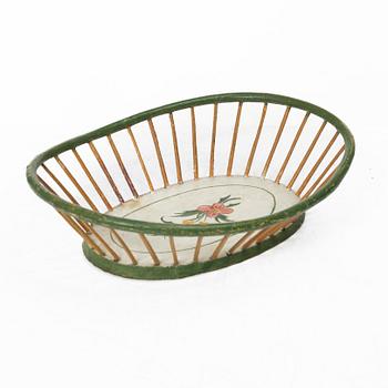 Pine basket, marked 1798.