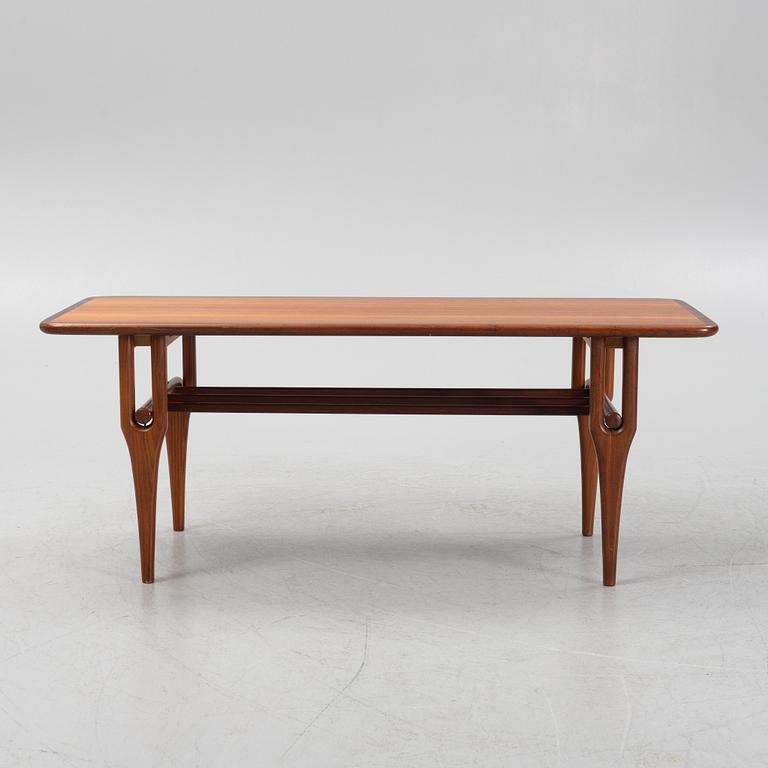 A Scandinavian teak coffee table.